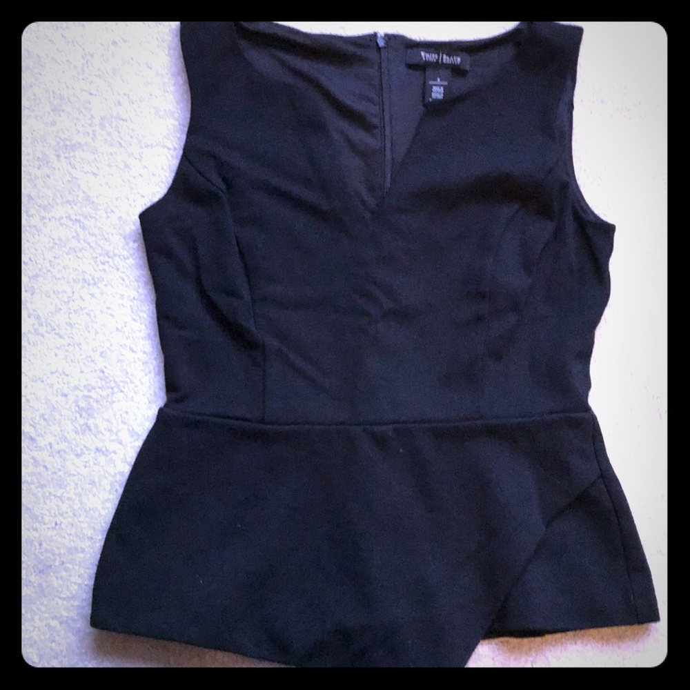 White House Black Market asymmetrical peplum